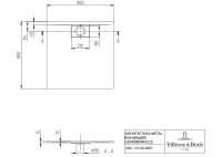 Vorschau: Villeroy&Boch Architectura MetalRim Duschwanne, Randhöhe 1,5cm, superflach, 80x80cm UDA8080ARA115V-1S