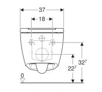 Vorschau: Geberit ONE Set Wand-WC mit WC-Sitz Tiefspüler, TurboFlush, weiß