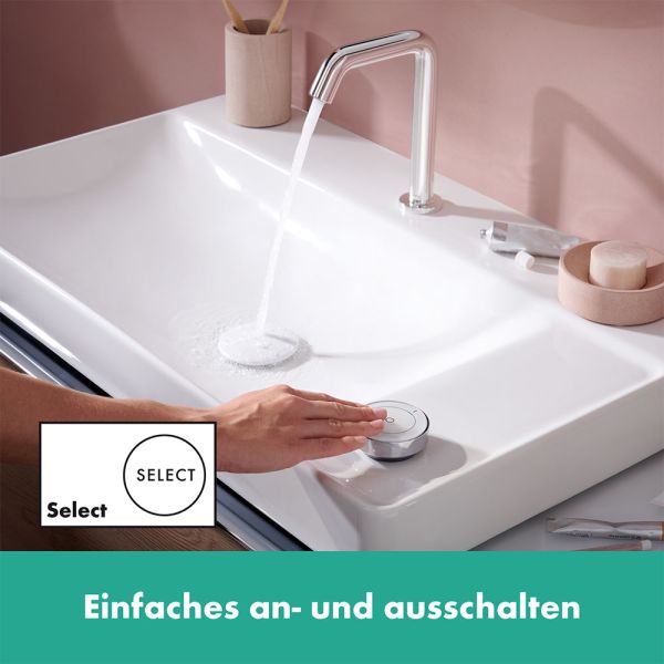 Hansgrohe Tecturis S 2-Loch Waschtischarmatur 150 CoolStart mit Ablaufgarnitur, chrom