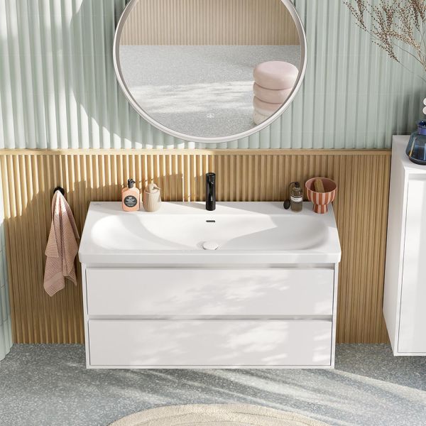 Villeroy&Boch Skyla Waschtischunterschrank C80000 120cm, 2 Auszüge, brilliant white C80000VE 