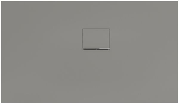 Villeroy&Boch Squaro Infinity Quaryl®-Duschwanne, Eckeinbau rechts gegen Wand, 130x75cm, grey, UDQ1375SQI2RV-3S