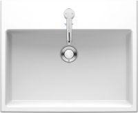 Vorschau: Duravit Vero Air Einbauwaschtisch rechteckig 55x45,5cm, mit 1 Hahnloch, mit Überlauf, weiß 0383550000