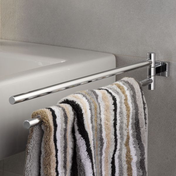 Grohe Essentials Cube Handtuchhalter 2-armig, 44cm, schwenkbar