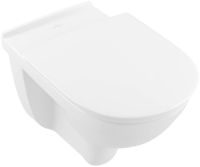 Villeroy&Boch ViCare Tiefspül-Wand-WC mit DirectFlush, Abgang waagrecht, Combi-Pack, weiß 46957601