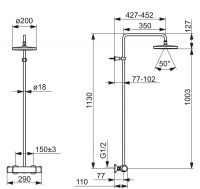 Vorschau: Hansa Hansamicra Duschsystem Brause-Thermostat-Batterie, chrom