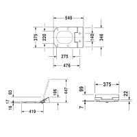 Vorschau: Duravit SensoWash Slim Dusch-WC-Sitz für DuraStyle, weiß
