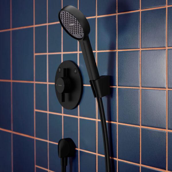 hansgrohe Activera Select S Brausegarnitur, 2jet EcoSmart, Duschschlauch 160cm, schwarz matt