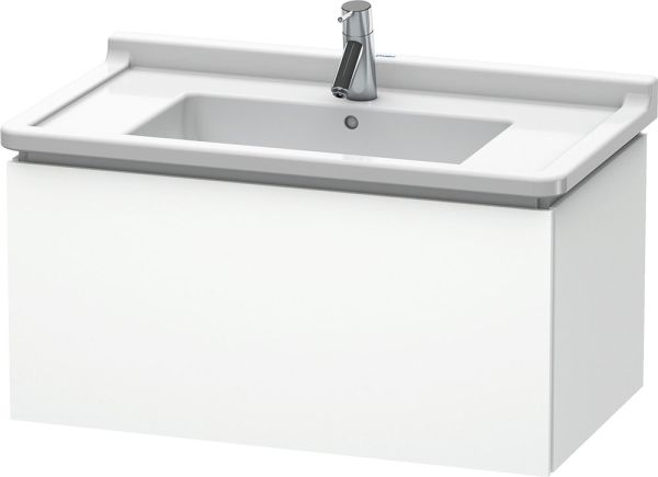 Duravit L-Cube Waschtischunterschrank wandhängend 82x47cm mit 1 Schublade für Starck 3 030480 weiß matt LC616501818