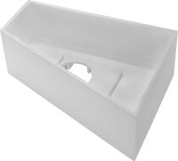 Vorschau: Duravit No.1 Badewannenträger trapezförmig 157x82x57cm für Badewanne 700507, weiß 792436000000000