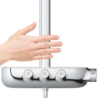 Vorschau: Grohe Rainshower System SmartControl 360 DUO Aufputz-Duschsystem mit Thermostat, chrom