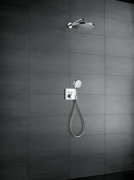 Hansgrohe Raindance Select S 300 2jet Kopfbrause mit Brausearm, 39cm, weiß/chrom