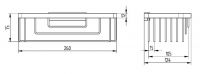 Vorschau: Avenarius Schwammkorb abnehmbar 260x75x125mm, chrom