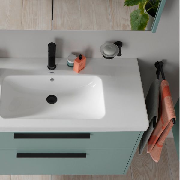 Duravit D-Code Seifenschale, links, 0099174600 schwarz matt 