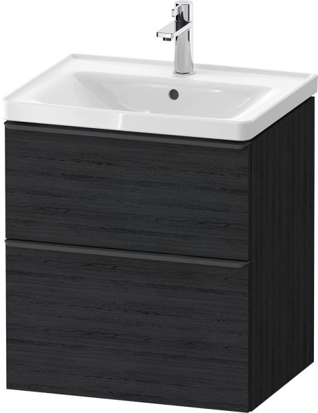 Duravit D-Neo Möbel-Set 60cm mit Waschtisch, Waschtischunterschrank und rechteckigem Spiegel