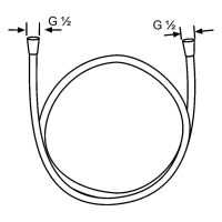 Vorschau: Kludi Logoflex Brauseschlauch 1,25m, chrom