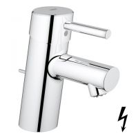 Grohe Concetto Einhand-Waschtischbatterie, Niederdruck für Warmwasserbereiter, S-Size, chrom