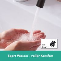 Vorschau: Hansgrohe Tecturis S Waschtischarmatur 210 Fine CoolStart wassersparend+ Push-Open, schwarz matt