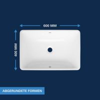 Vorschau: Grohe Euro Keramik Aufsatzschale 60cm mit Überlauf, weiß