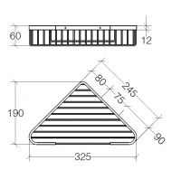 Vorschau: lineabeta FILO Duschablage 32,5x24,5cm, chrom