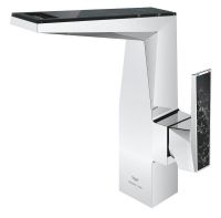 Vorschau: Grohe Allure Brilliant Einhand-Waschtischbatterie L-Size mit Vanilla Noir Caesarstone Einlagen