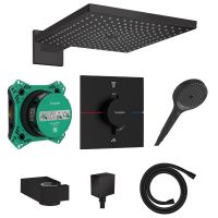 hansgrohe ShowerSelect Comfort E Duschsystem Unterputz, schwarz matt