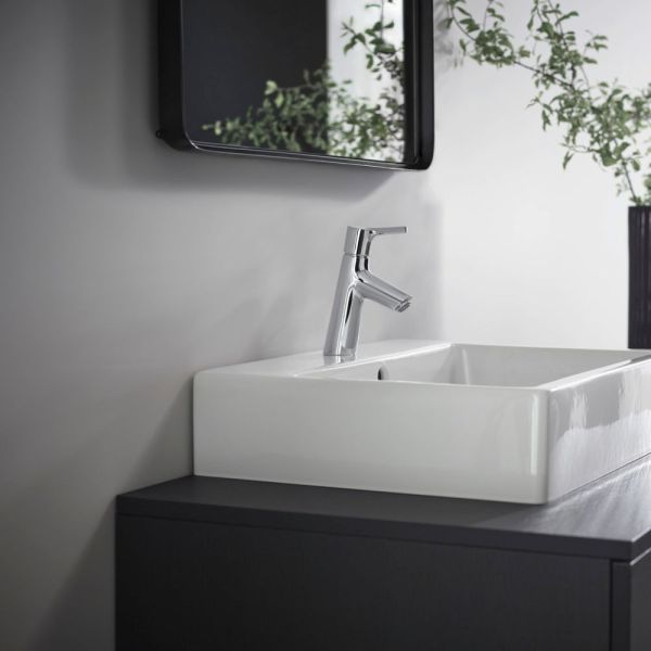 Hansgrohe Talis S Einhebel-Waschtischmischer 80 mit Push-Open Ablaufgarnitur, chrom 72011000