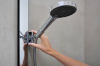 Vorschau: Hansgrohe Rainfinity Showerpipe 250 1jet mit Thermostat ShowerTablet 350, chrom