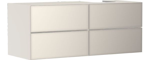 hansgrohe Xevolos E Unterschrank 137cm für Aufsatzwaschtisch rechts mit Konsole, 4 Schubkästen