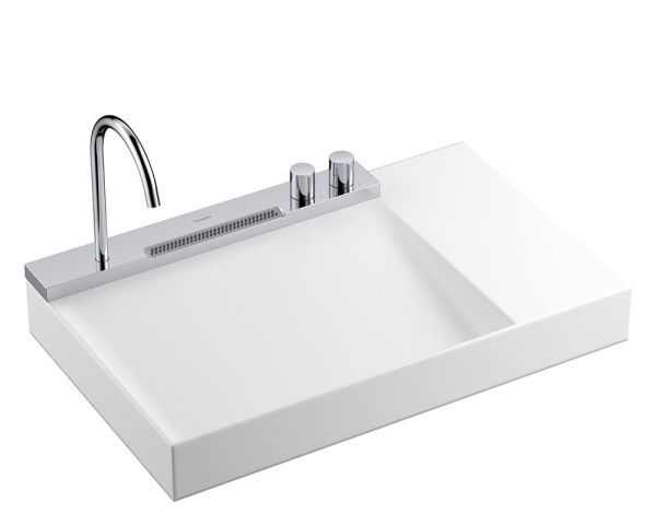 hansgrohe Avalegra AquaUnit Waschbecken 78x48cm mit Ablage, Armatur in chrom 22473000
