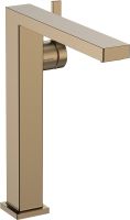 Vorschau: Hansgrohe Tecturis E Waschtischarmatur 240 Fine für Aufsatzwaschtisch mit Push-Open, brushed bronze