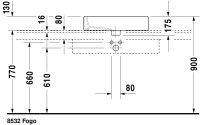 Vorschau: Duravit Vero Aufsatzbecken 59,5x46,5cm weiss 04526000001