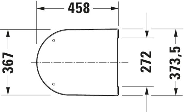 Duravit Balcoon WC-Sitz D-Form überlappend, ohne Absenkautomatik, weiß