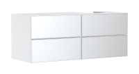 Vorschau: Hansgrohe Xevolos E Unterschrank 137cm für Aufsatzwaschtisch rechts mit Konsole, 4 Schubkästen