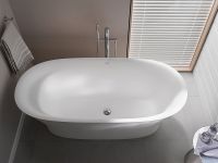 Vorschau: Duravit Cape Cod freistehende Badewanne oval 165x78cm, Mineralguss, weiß 700459000000000