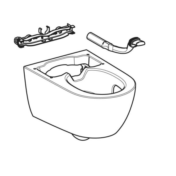 Geberit Ersatz Wand-WC für AquaClean Alba, weiß