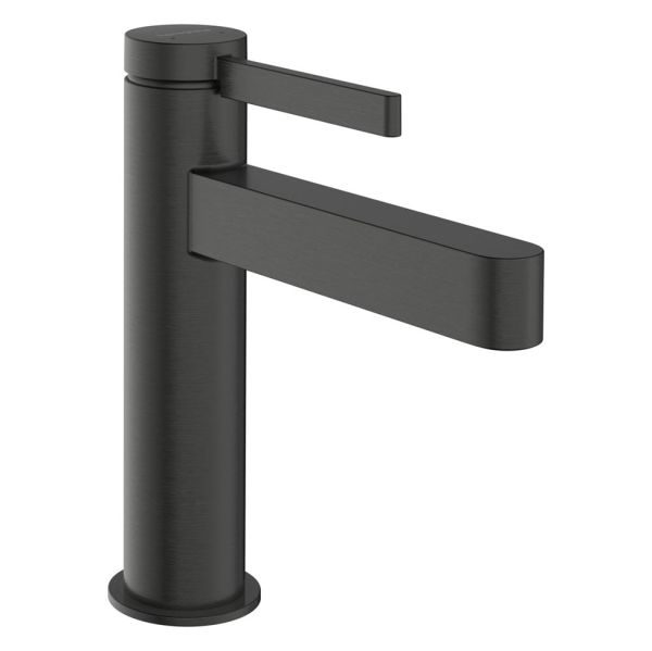 hansgrohe Finoris Waschtischmischer 110 mit Push-Open Ablaufgarnitur, brushed black chrome 76023340