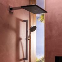 Vorschau: hansgrohe Raindance Alive Q Duschkopf 210/340 2 Strahlarten EcoSmart mit Brausearm, chrom