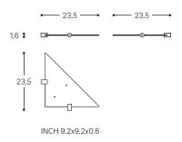 Vorschau: Cosmic Logic Eckablage, edelstahl glänzend