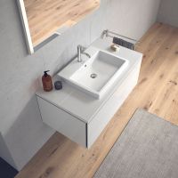 Vorschau: Duravit Vero Air Einbauwaschtisch rechteckig 55x45,5cm, mit 1 Hahnloch, mit Überlauf, weiß 0383550000