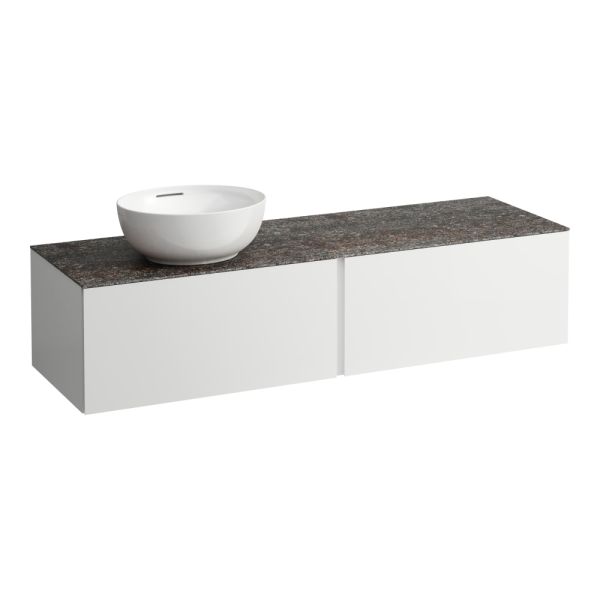 Laufen IL BAGNO ALESSI ONE Schubladenelement 1600, Ausschnitt links, weiß, H4323520972601