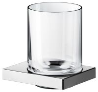 Keuco Edition 90 Square Glashalter mit Echtkristall-Glas, chrom 19150019000