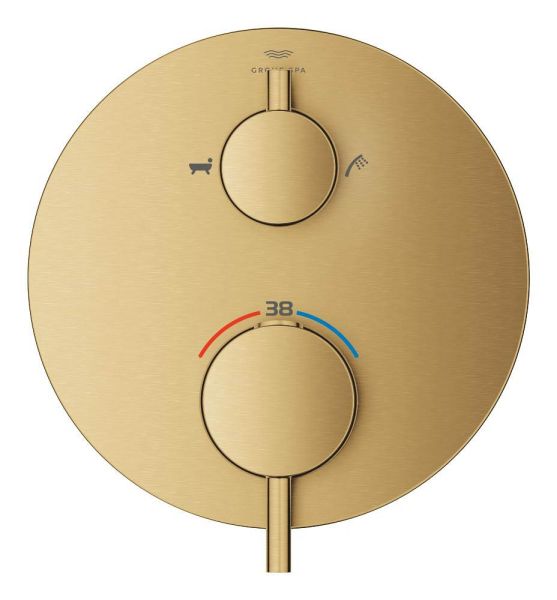 Grohe Atrio Thermostat-Wannenbatterie mit integrierter 2-Wege-Umstellung