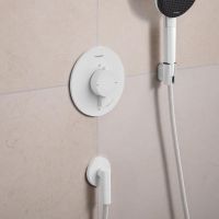 Vorschau: hansgrohe FixFit Fine S Wandanschluss mit Rückflussverhinderer, weiß matt