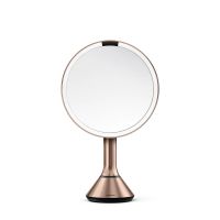 Vorschau: simplehuman Sensorspiegel mit Touch-Helligkeitsregelung Ø20cm, wiederaufladbar, edelstahl roségold ST3053