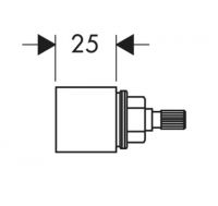 Vorschau: Axor Verlängerungsset 25mm