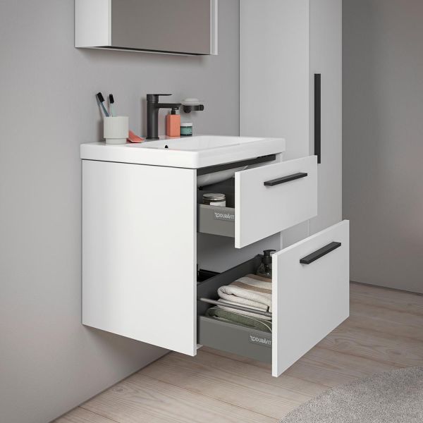 Duravit D-Code Möbelset 60cm Waschtisch mit Unterschrank