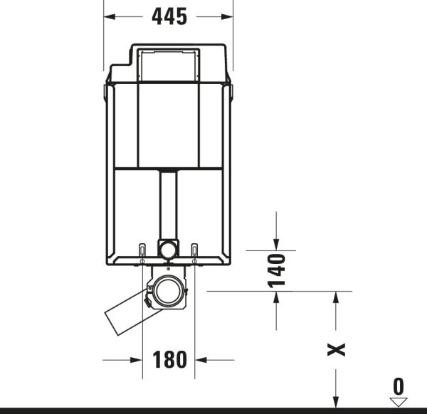 Duravit DuraSystem Installationselement Nasseinbau für WC