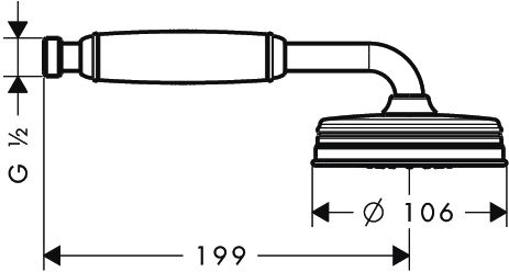 Axor Montreux 1jet Handbrause