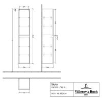 Vorschau: Villeroy&Boch Skyla Hochschrank 170x35cm C8010