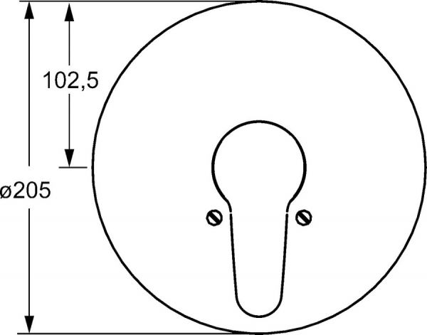 Hansa Hansamix Fertigmontageset Einhand-Wannen-Batterie, Rosette rund, chrom